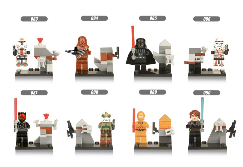 XINH Star Wars Hairy Monster Black Warrior Stormtrooper 3CPO Minifigures